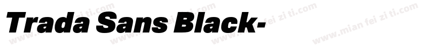Trada Sans Black字体转换